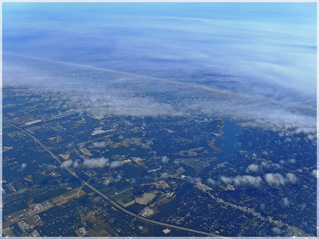 Long Island-view from the airplane