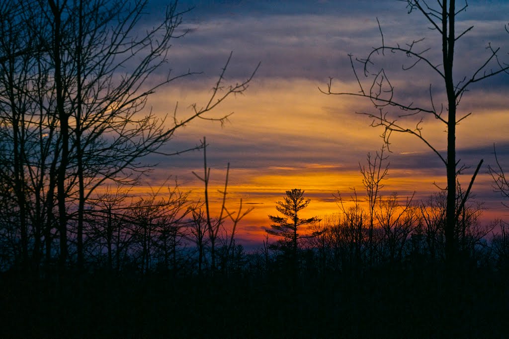 Sunset along the old Erie Canal