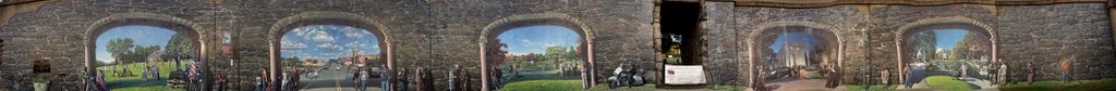 Newburgh NY Trestle Mural Panorama