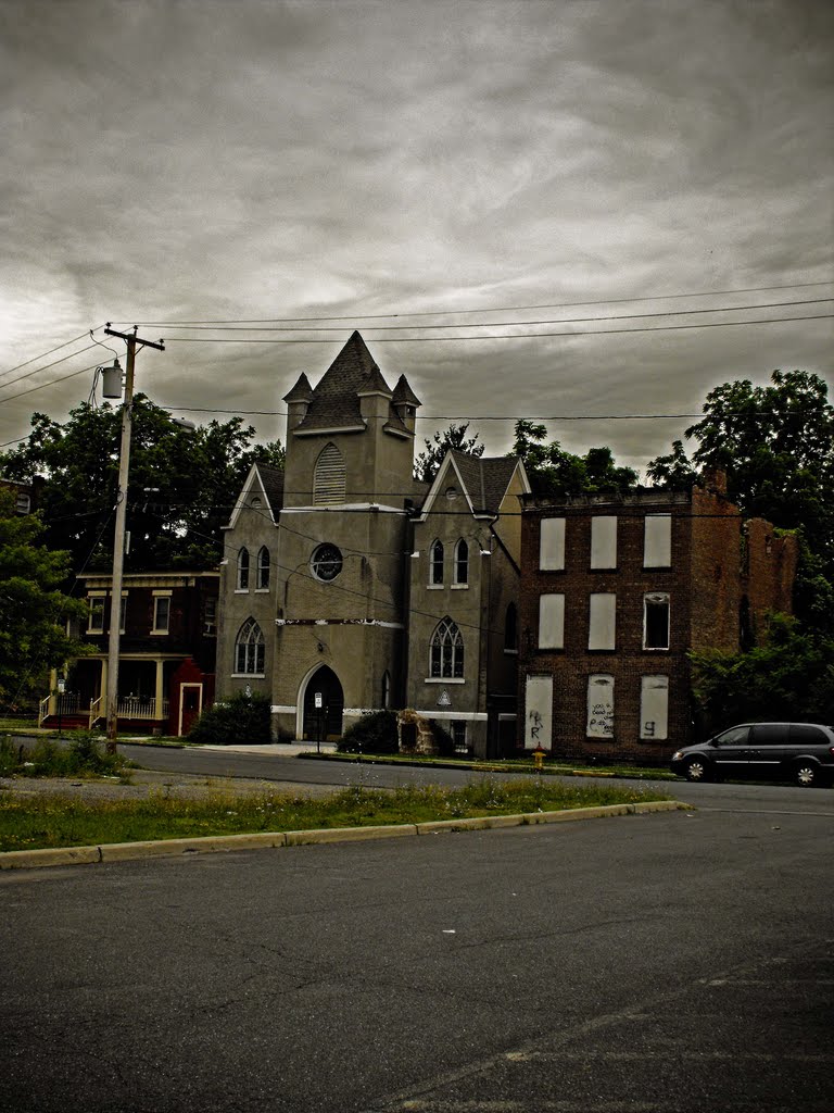 Church with Graffiti