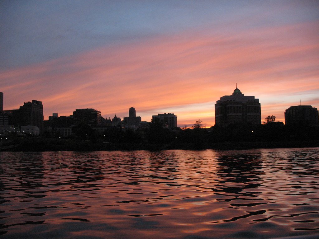 Albany at sunset