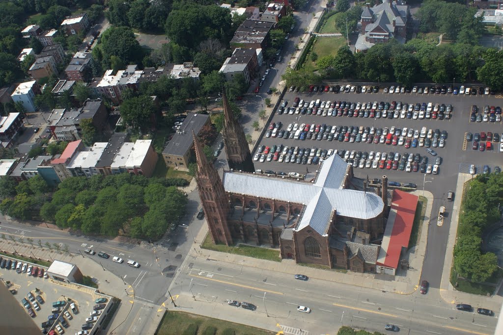 Cathedral of the Immaculate Conception (from 42nd floor)
