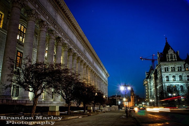 State Education Building with State Capital Building
