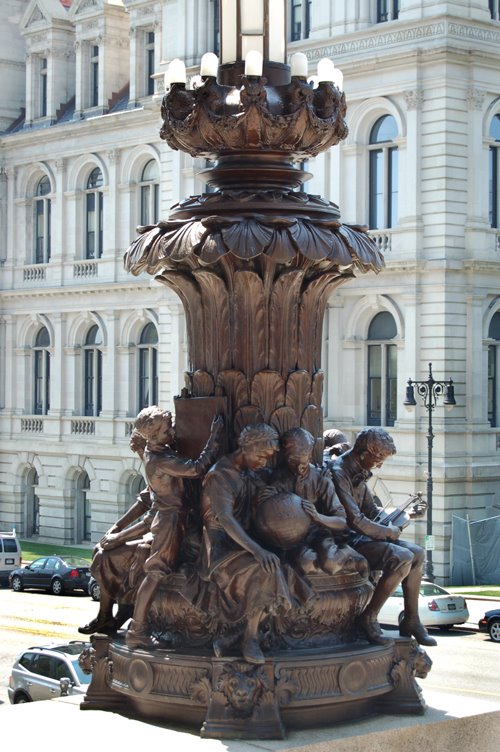 Lampost in front of NYS Department of Education across the street from the Capital
