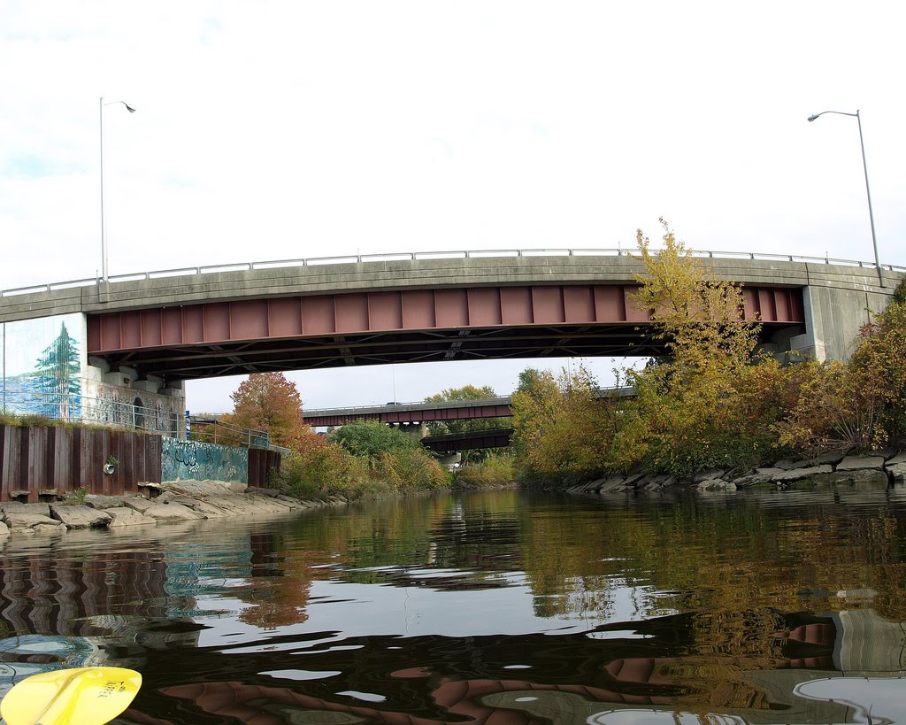 Dunn Memorial Bridge Exit Ramps over Rensselaer Creek, New York