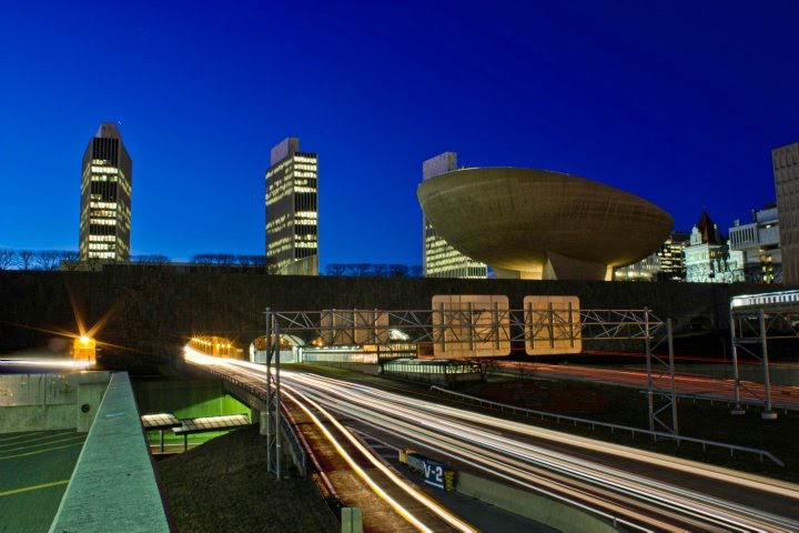 Albany at twilight
