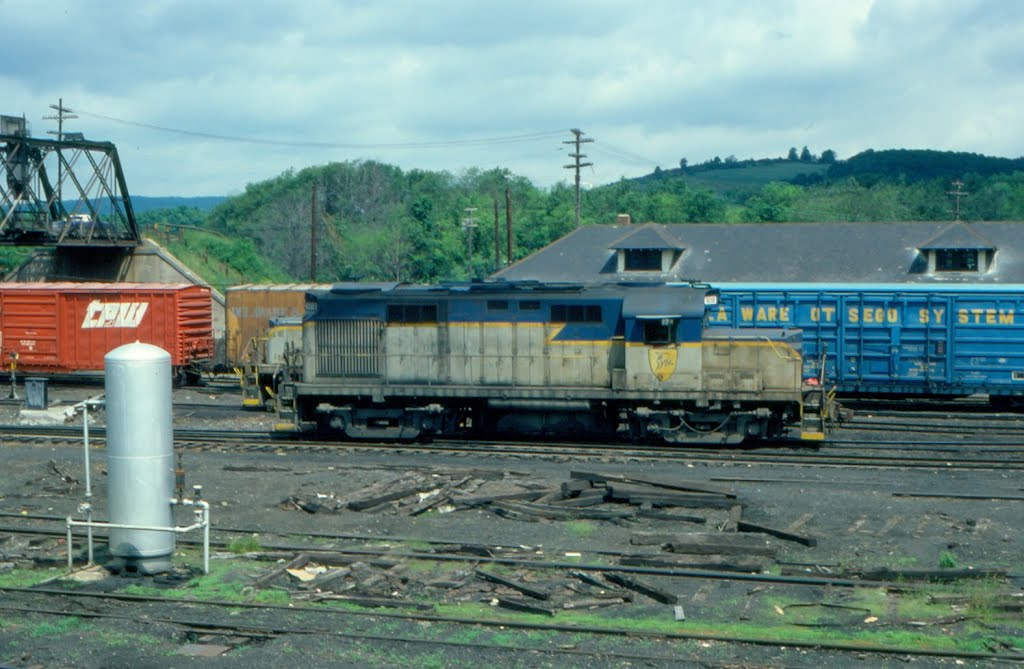 Delaware and Hudson Railway Alco RS36 No. 5018 at Oneonta, NY