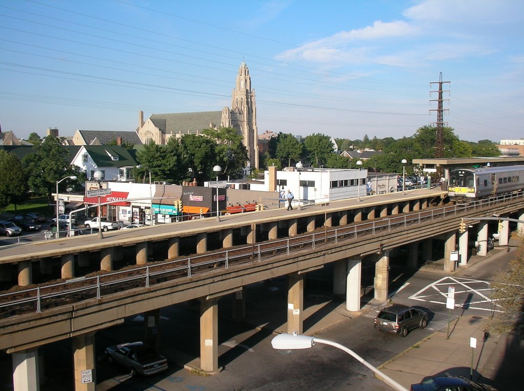 Rockville Centre Station mit Vorortbahn