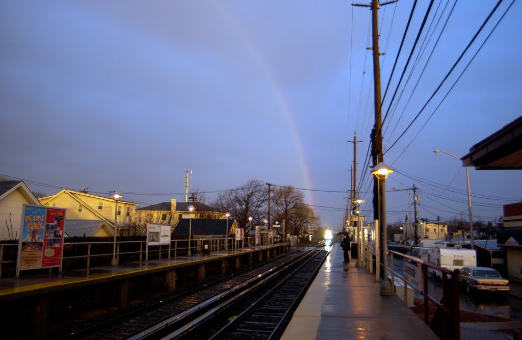 Rainbow from Oceanside LIRR Station