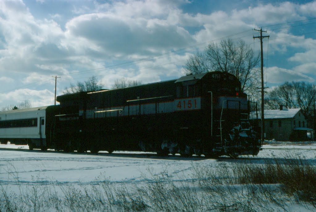 New Jersey Department of Transportation GE U34CH No. 4151 at Port Jervis, NY