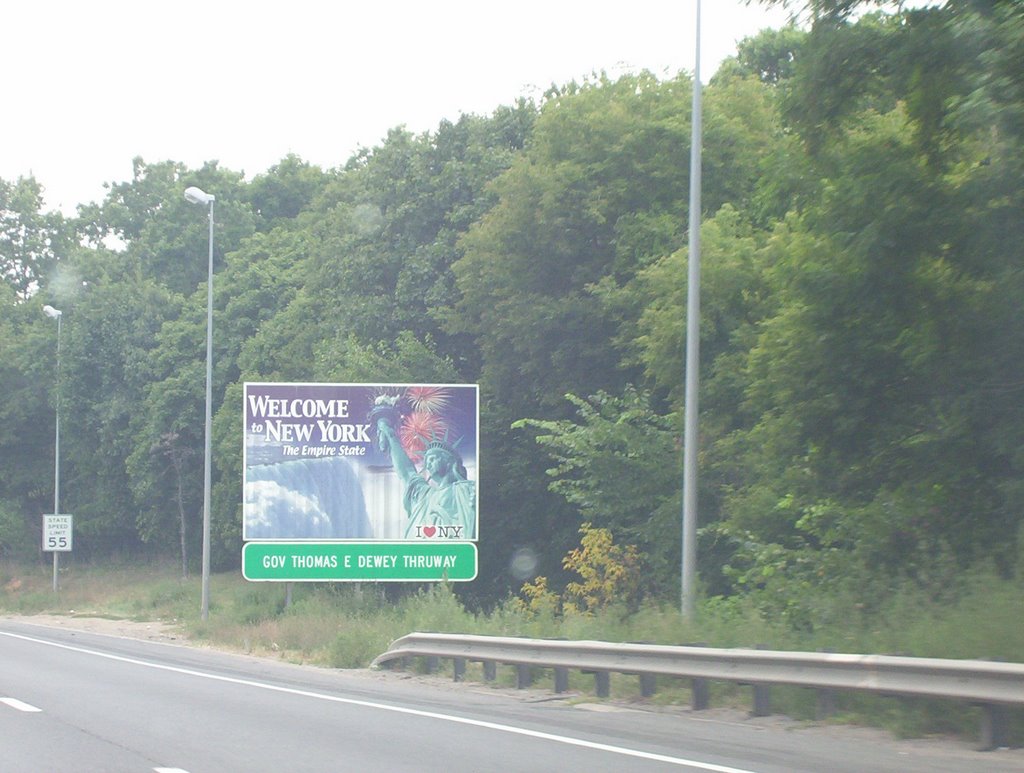 New York from Connecticut on I-95