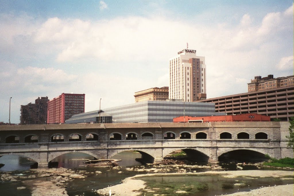 Broad St. trolley subway and bridge, Rochester, New York