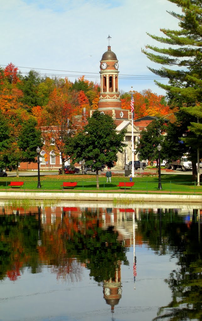 Lake Flower, Saranac Lake village, oct 8, 2008
