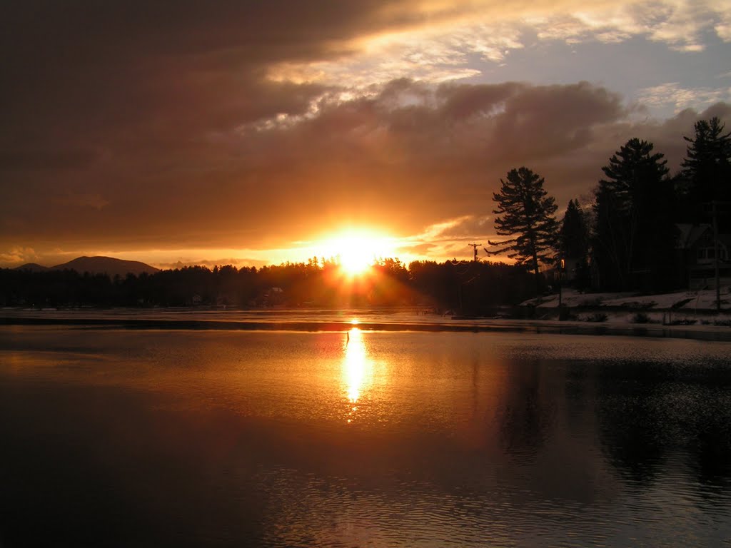 Lake Flower, sunrise, jan 24, 2007