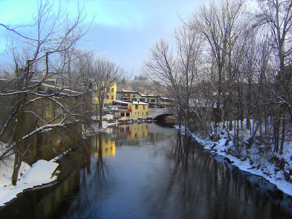 Saranac River, Christmas morning, 2009