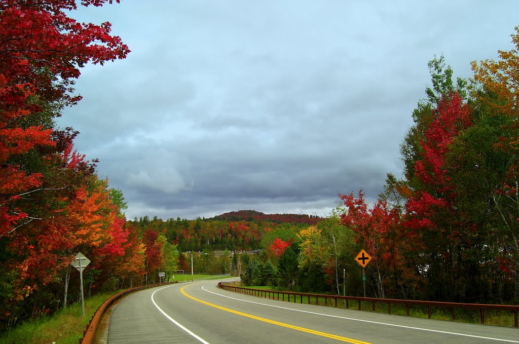 NY hwy 3, approaching the village of Saranac Lake.  sep 27, 2008