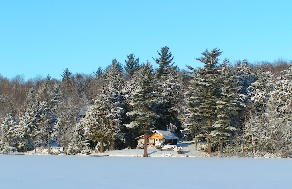 Lake Flower, -20F, 8am, dec 19, 2004