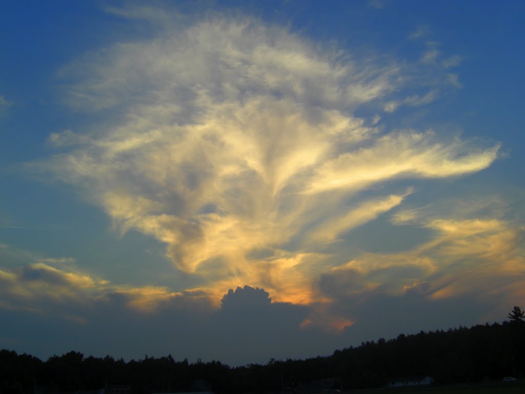 sunset, Saranac Lake, NY june 11, 2012., 815pm.