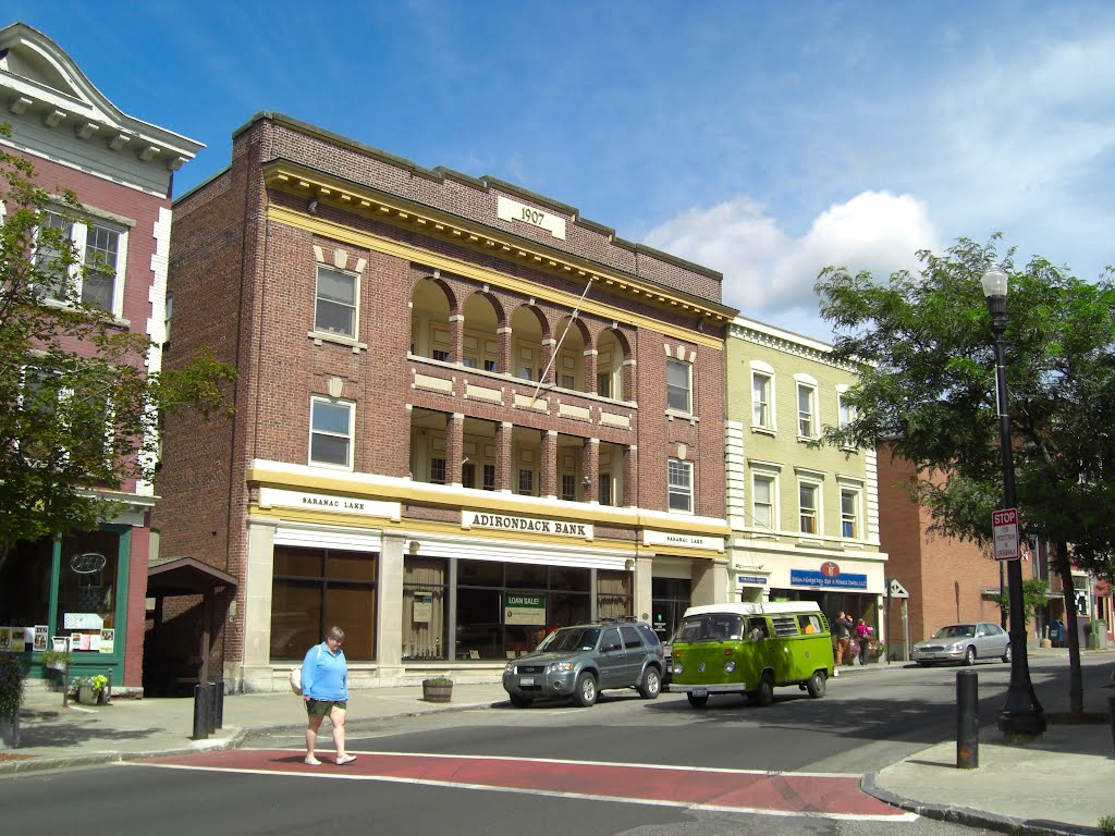 Saranac Lake, downtown, aug 28, 2007