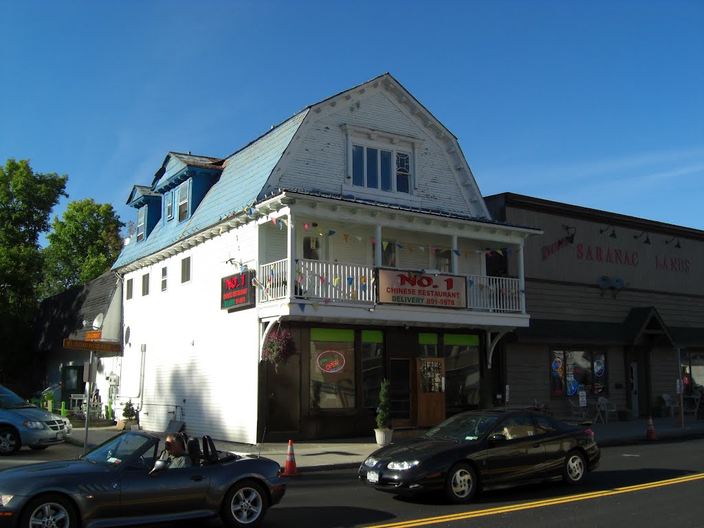 Saranac Lake, downtown, aug 28, 2007