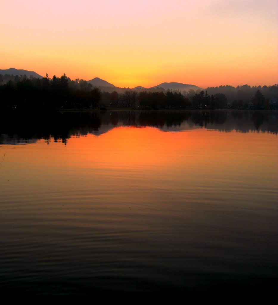 Lake Flower, sunrise 7am, oct 5, 2012.
