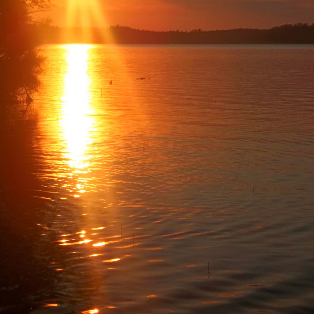 Sunset over Lake Colby