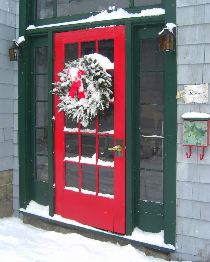 Christmas Eve, Our front Door, 2012. Merry Christmas.