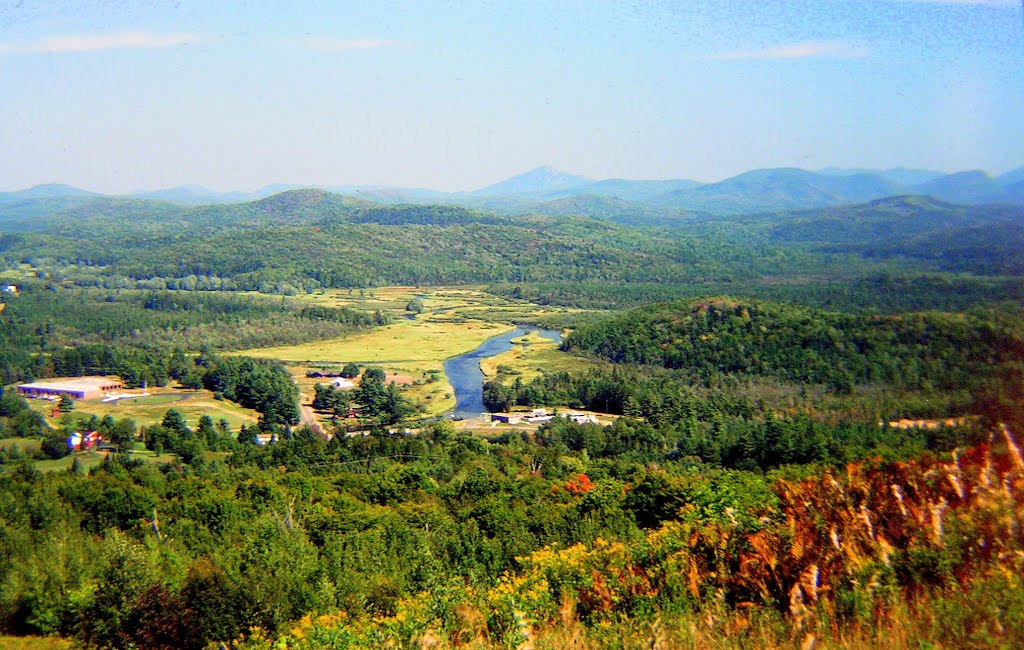 Saranac River Valley from Mt Pisgah, aug 1974.