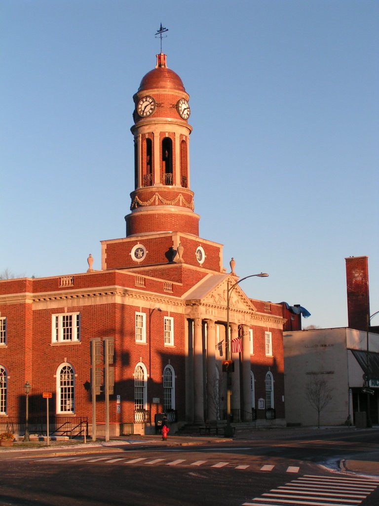 The Harrietstown Town Hall and Courthouse, Saranac Lake, NY, morning, nov 2003