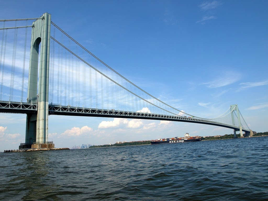 Verrazano-Narrows Bridge over The Narrows, Brooklyn-Staten Island, New York City