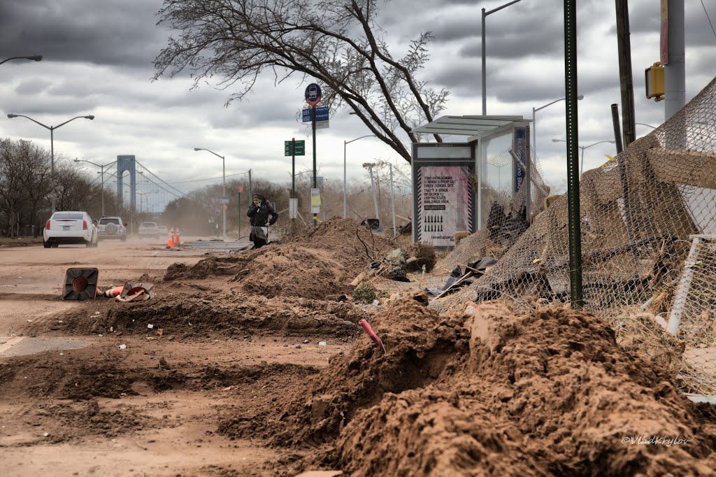 New York. Staten Island. City after Sandy storm.