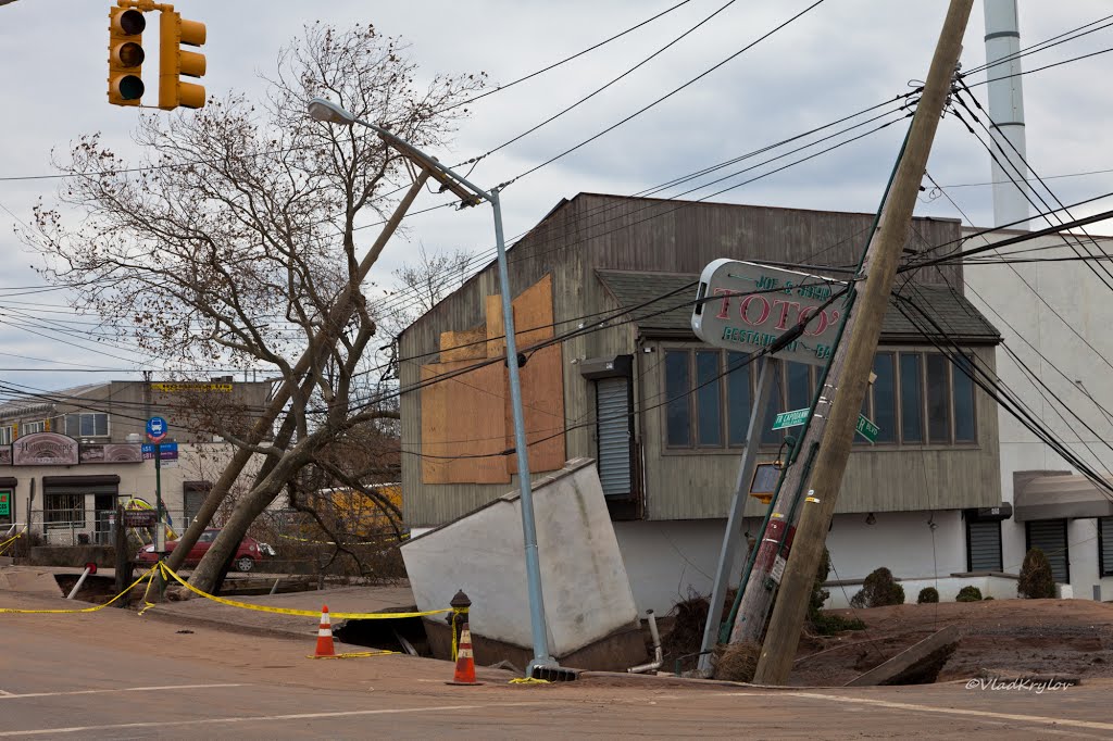 New York. Staten Island. City after Sandy storm.