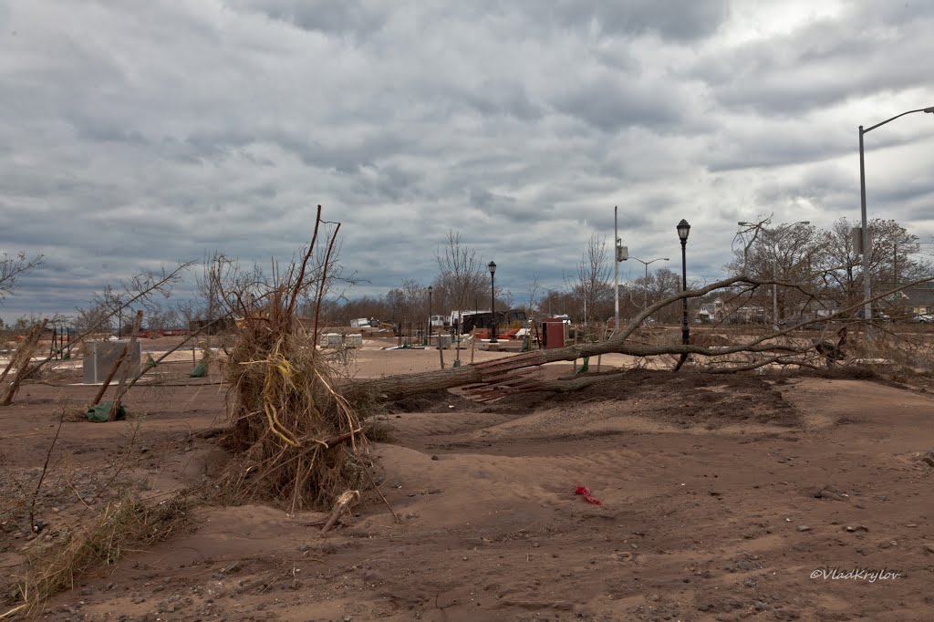 New York. Staten Island. City after Sandy storm.