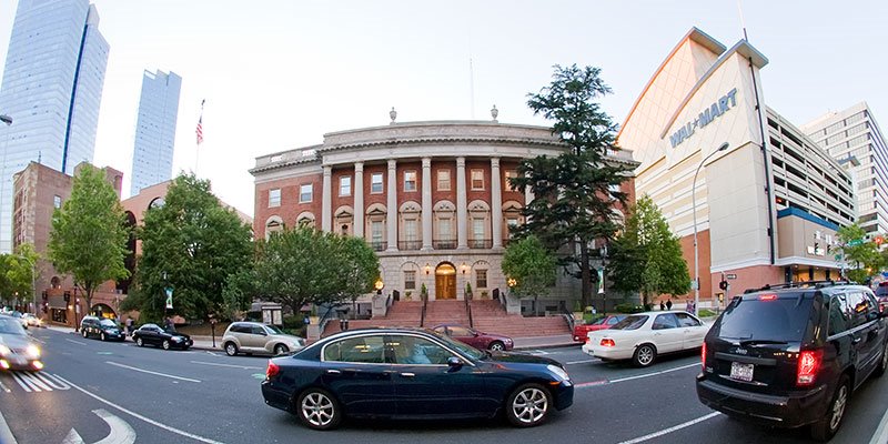 White Plains NY Municipal Hall on Main St.