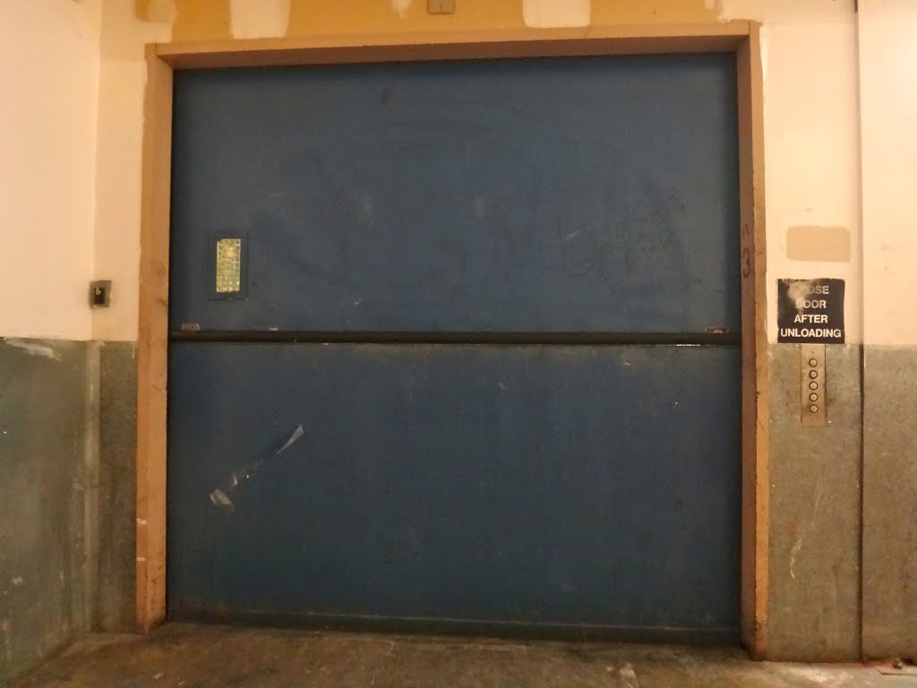 Freight elevator at Westchester Mall