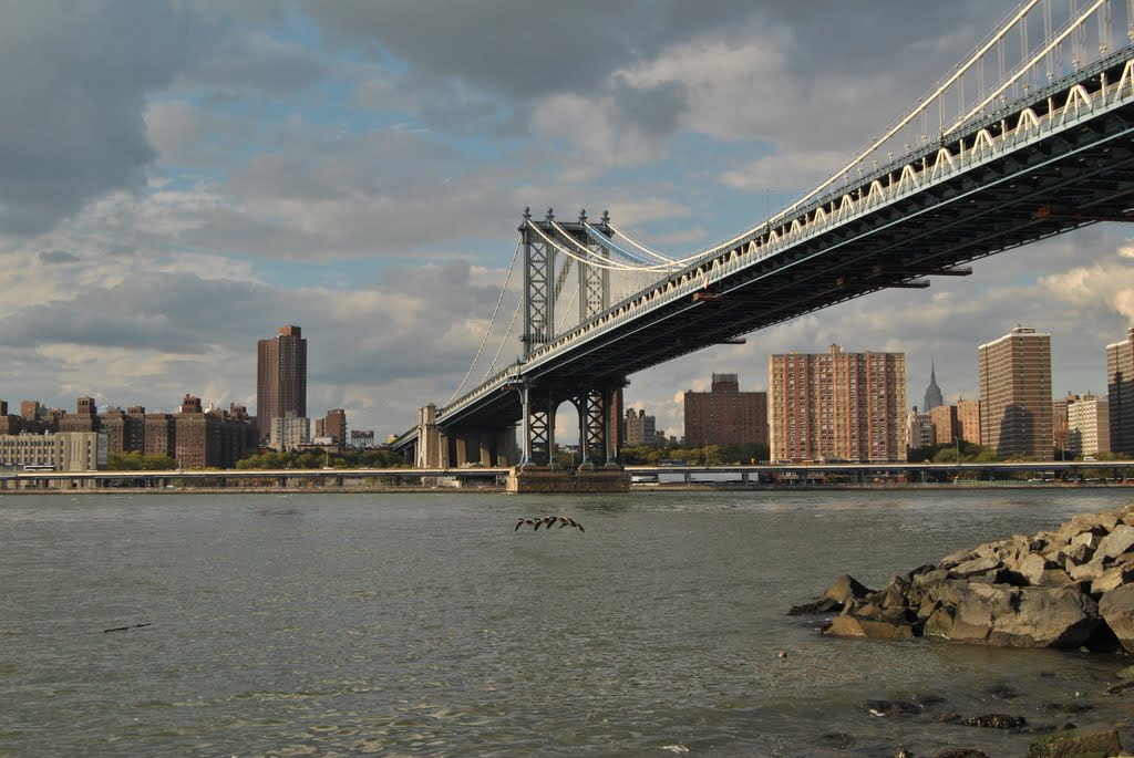 View of New York from Manhattan Bridge - New York (NYC) - USA