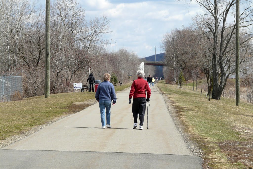 (copyrighted) walkers on rail trail 4/11