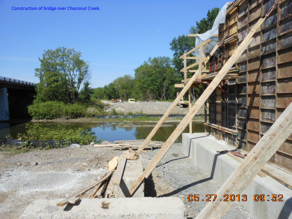 Vesta Rail Trail  - bridge construction