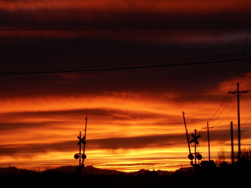 Burning sunset