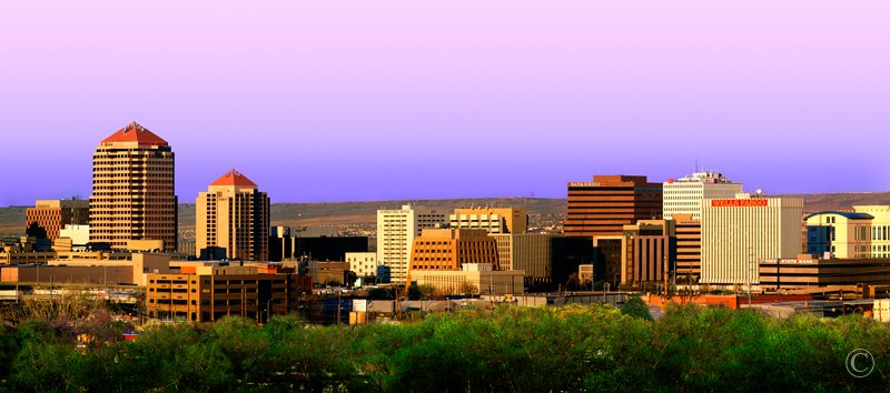 Skyline of Downtown Albuquerque (morning_skyline)