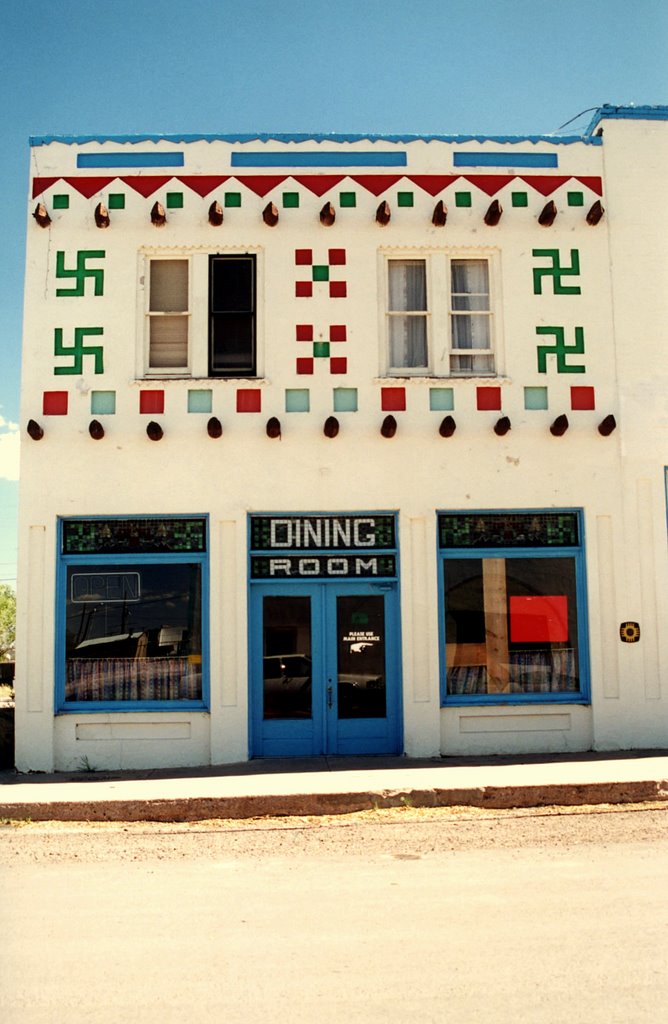 DINING ROOM WITH NATIVE SIGNS