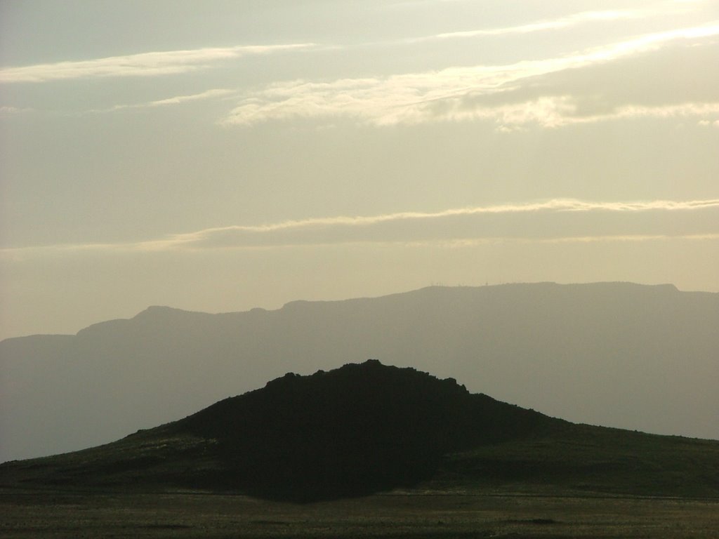 Albuquerque volcano and Sandia Mountains, New Mexico
