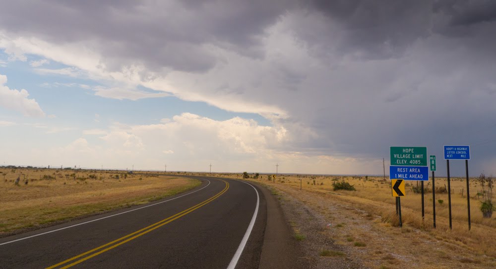 Storm over Hope, NM