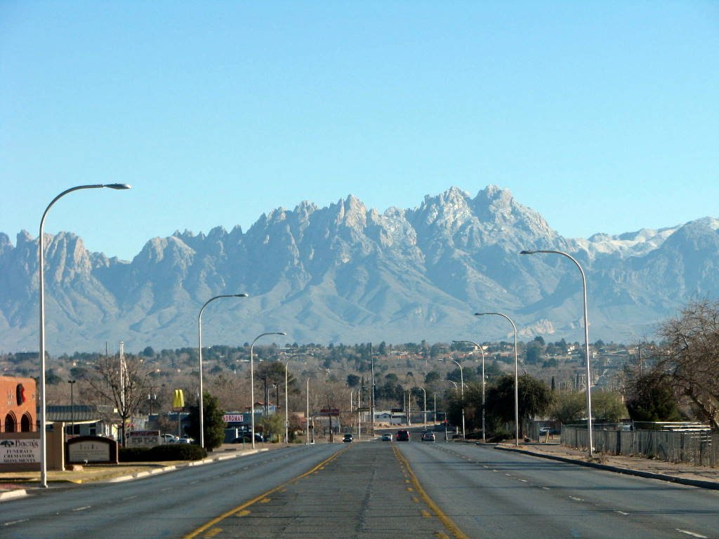 Snow-dusted Organ Mountains