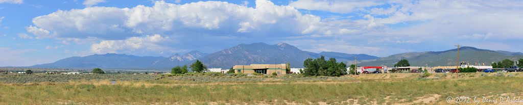 Taos Town and Mountain backdrop