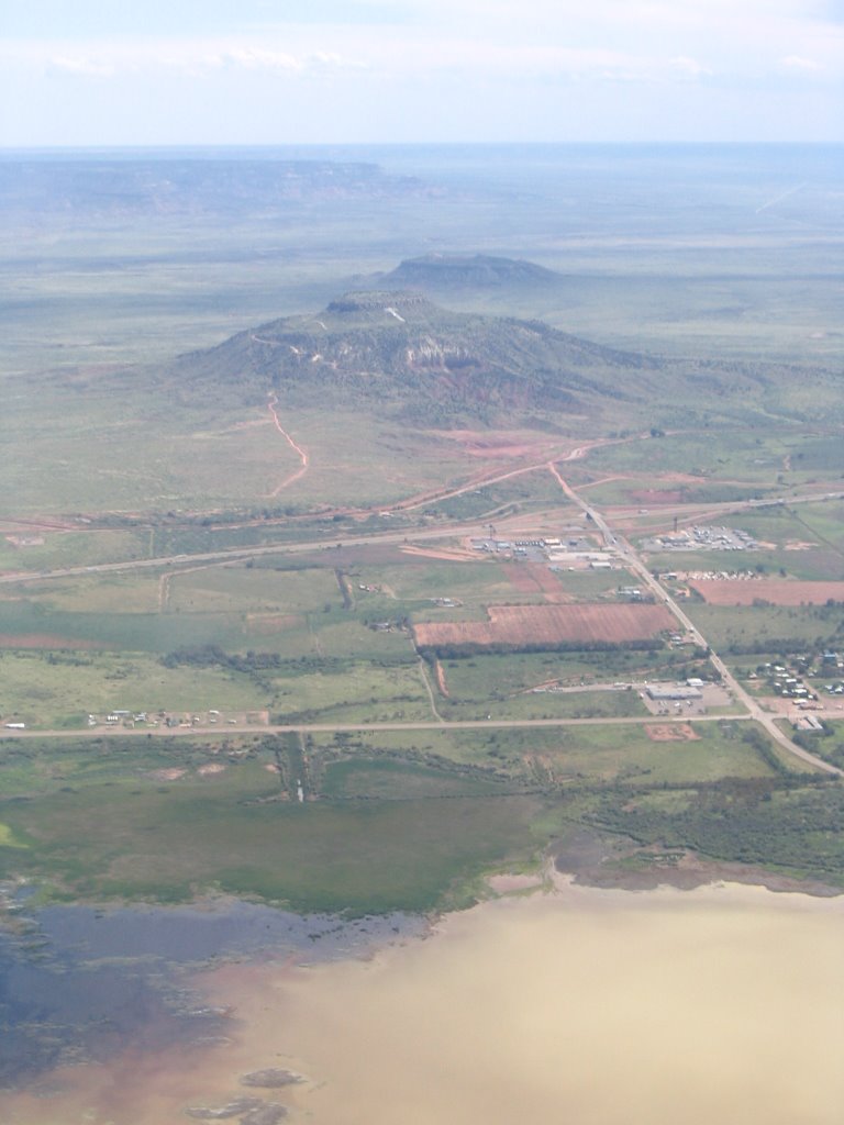 Arial view of Tucumcari New Mexico