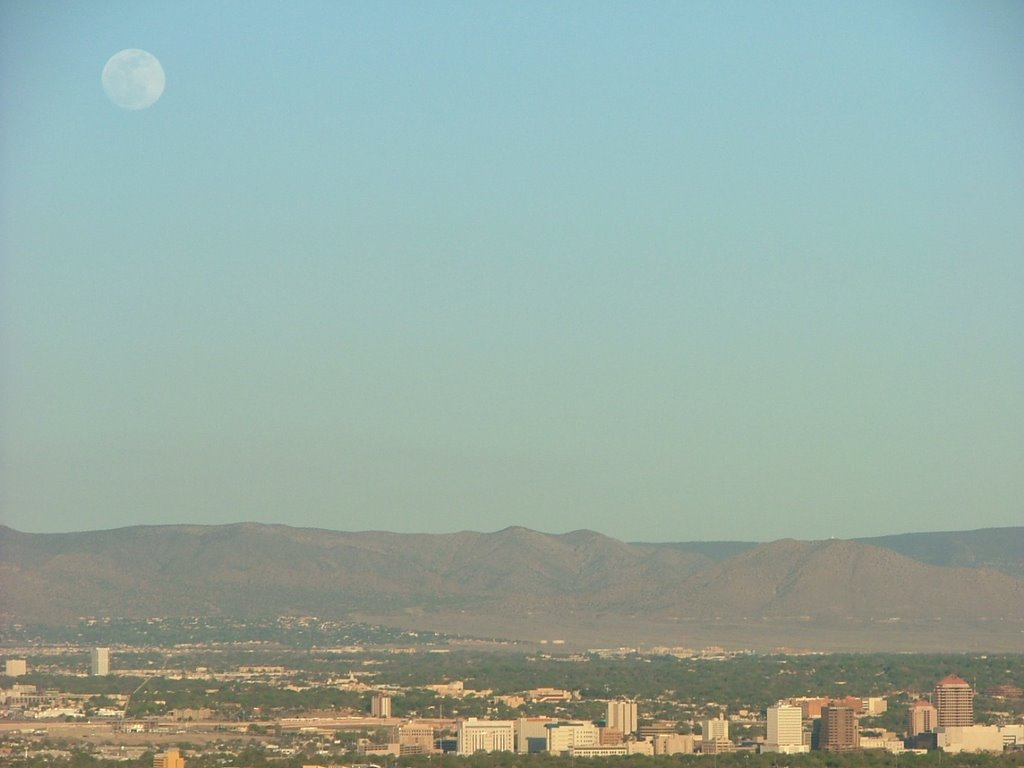 Full Moon over Albuquerque, New Mexico