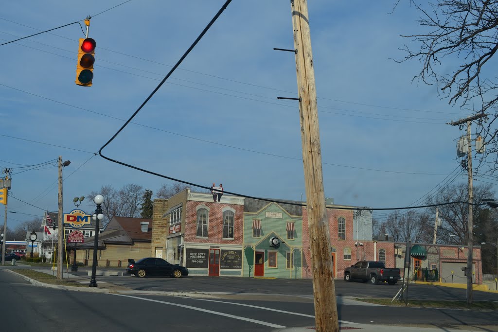 Fun store fronts meet you as you come to Amherst.