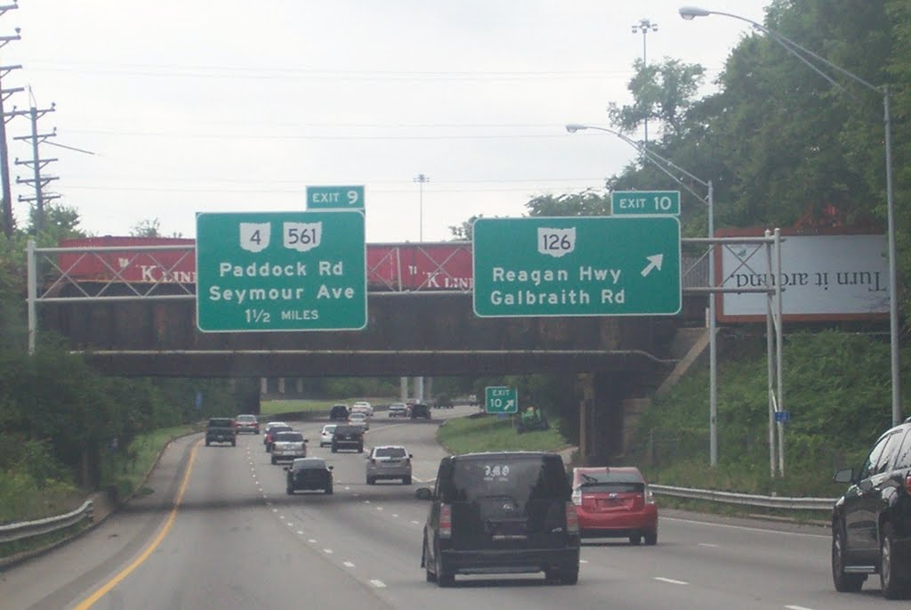Exit 10 to OH-126 (Ronald Reagan Hwy) & Galbraith Rd on I-75 Southbound 08/14/2011