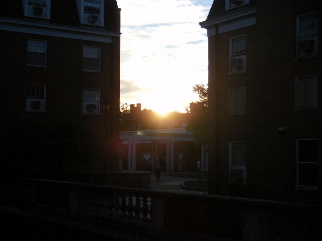 Sun Setting over West green